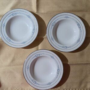 3 Noritake White Scapes Holloway 4234 Mayonaise , Side Bowls!